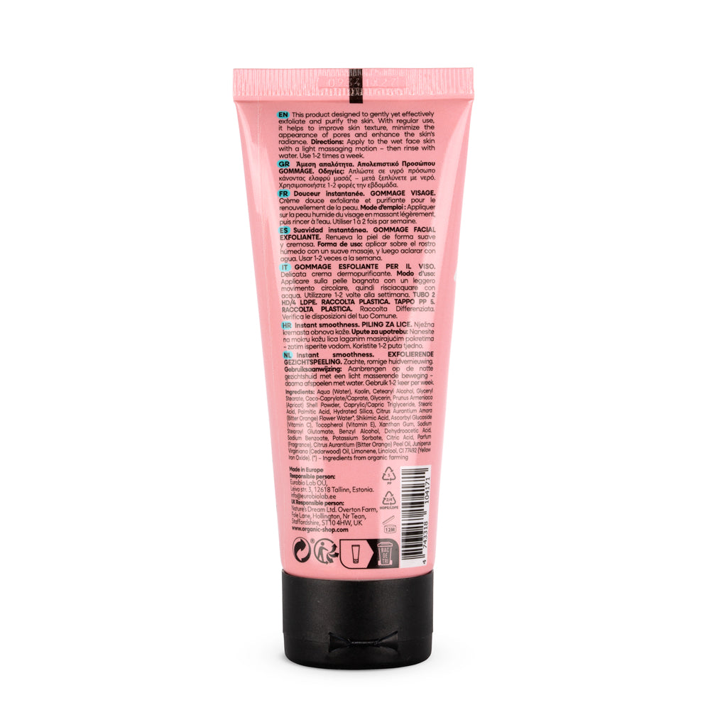Orange Blossom Skincare Instant Smoothness Face Gommage with Vitamin C & Shikimic Acid – Purifying Exfoliator, 75 ml