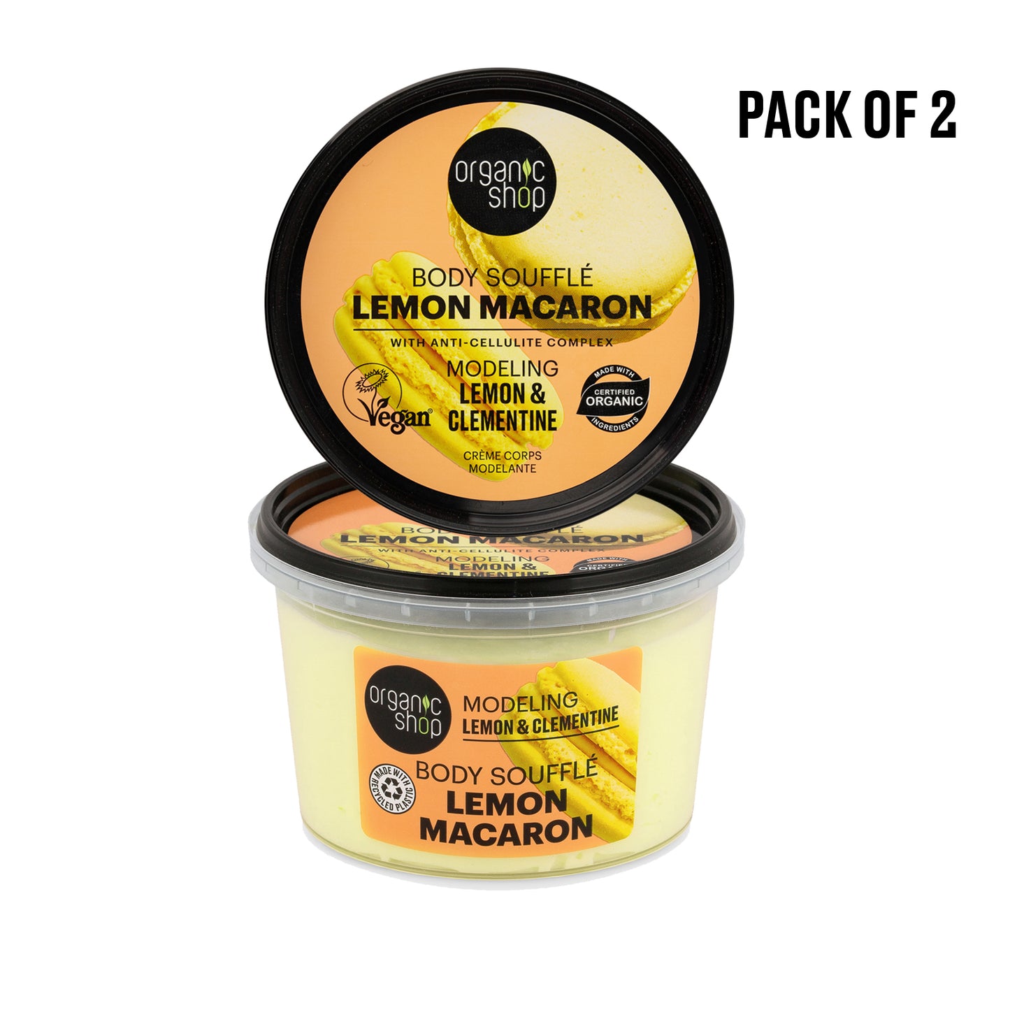 Organic Shop Body Cream - Pack of 2