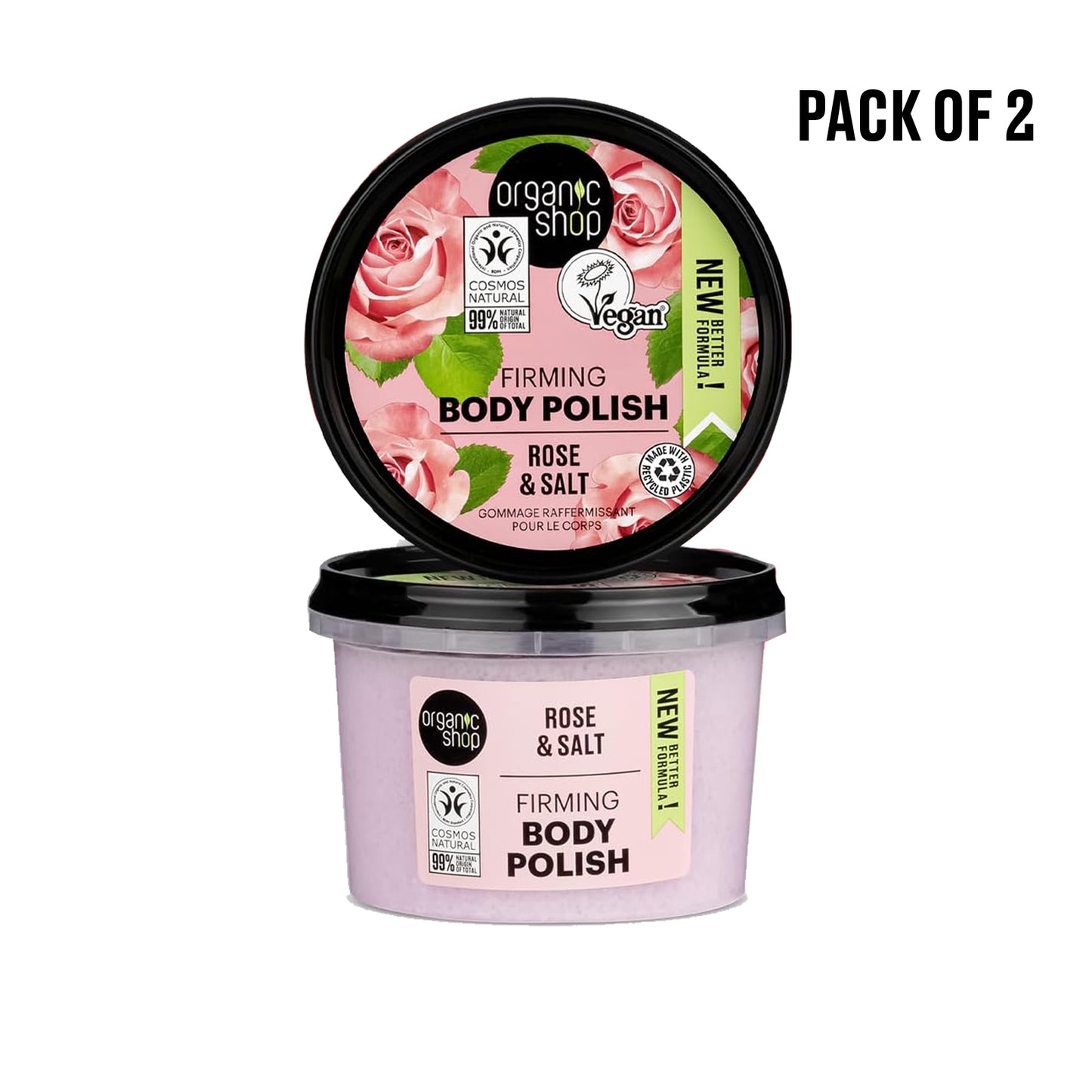 Organic Shop Body Scrub - Pack of 2