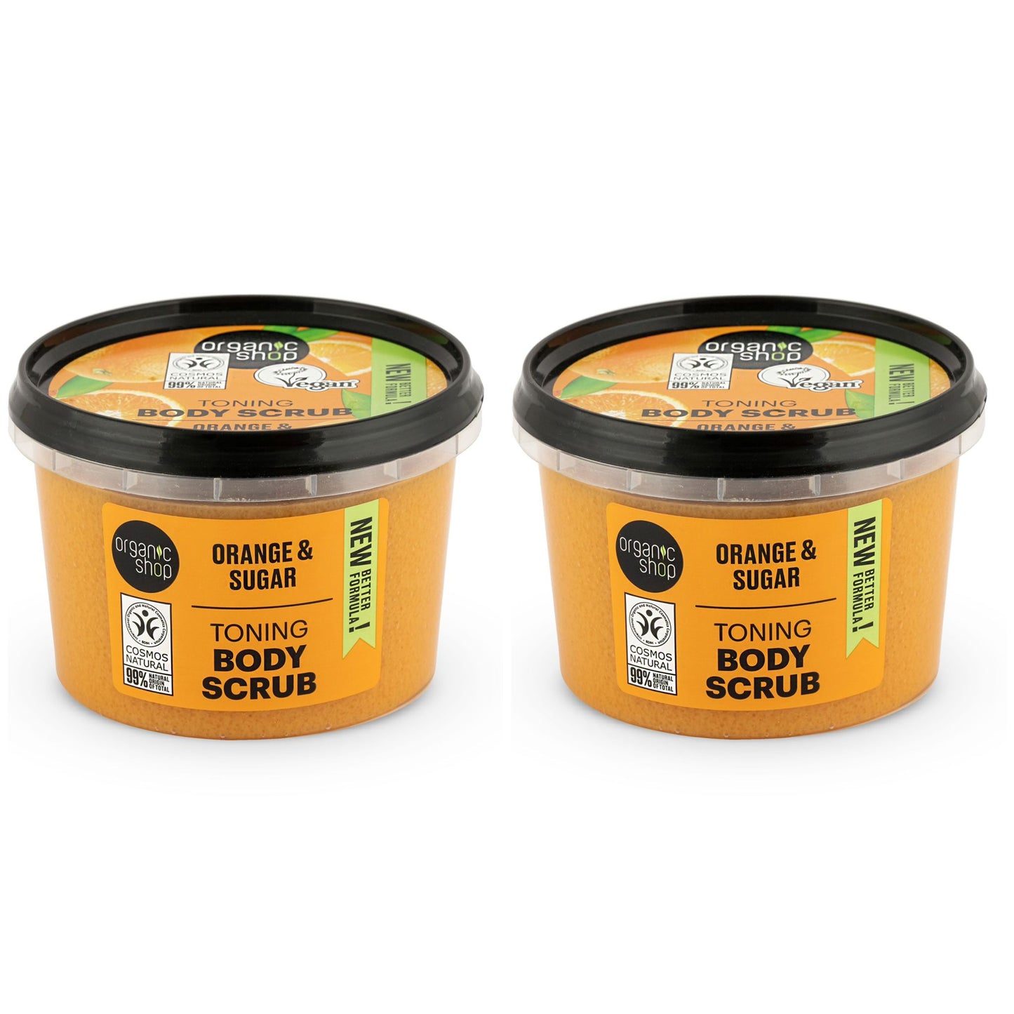 Toning Body Scrub - Orange & Sugar, 250 ml