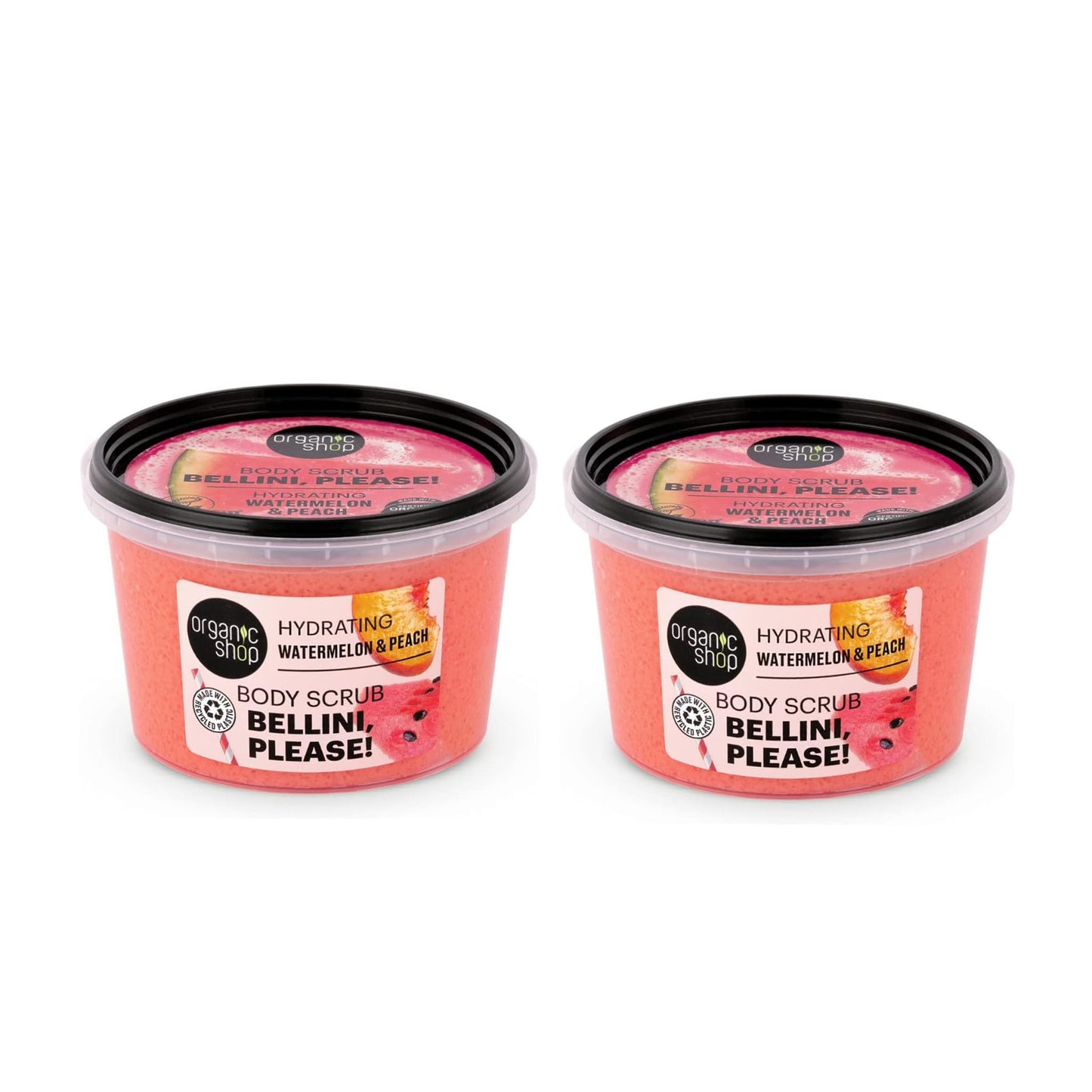 Bellini, please! Body Scrub - Hydrating Watermelon & Peach, 250 ml