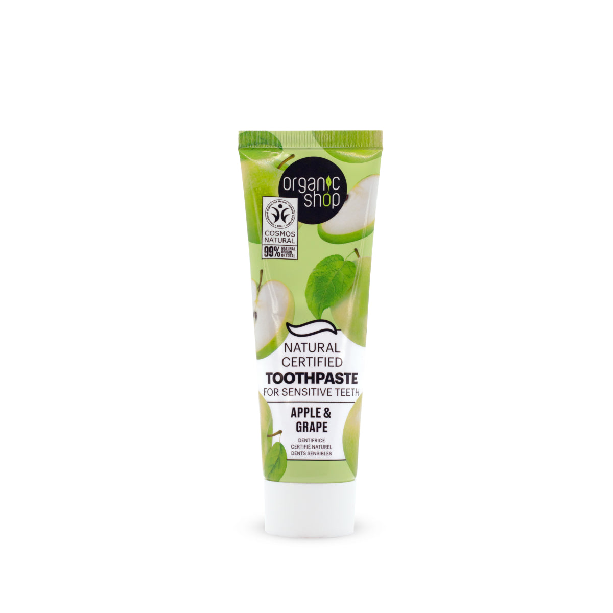 Natural Certified Toothpaste For Sensitive Teeth Apple & Grape