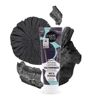 Natural Certified Toothpaste Whitening Mint & Charcoal