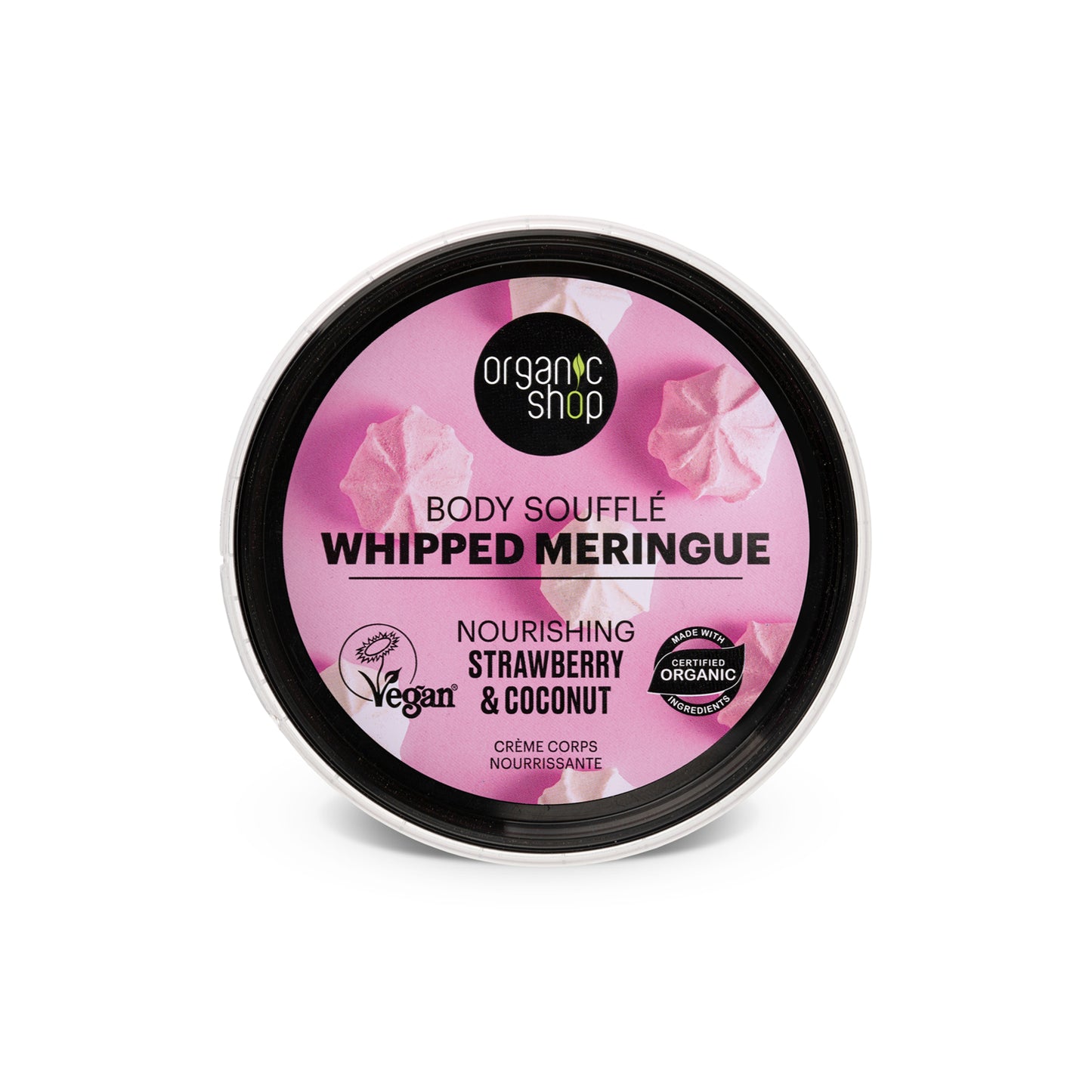 Whipped Meringue body souffle - Nourishing Strawberry & Coconut, 250 ml