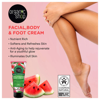 Desserts Daily Hydration Body Cream - Watermelon Sorbet, 150 ml