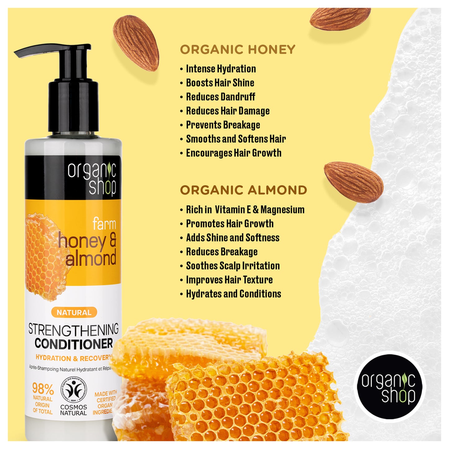 Honey & Almond Conditioner, 280 ml