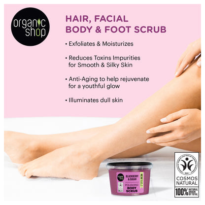 Polishing Body Scrub - Blackberry & Sugar, 250 ml