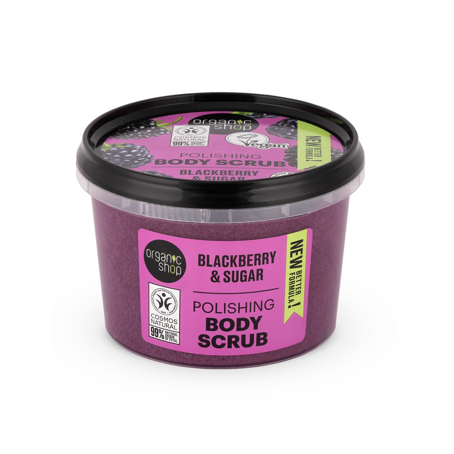 Polishing Body Scrub - Blackberry & Sugar, 250 ml