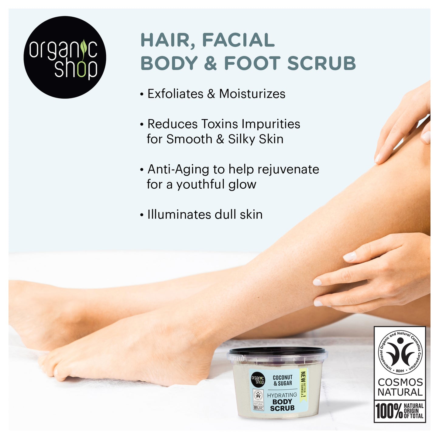 Organic Shop Coconut and Sugar Hydrating Body Scrub 250 ml