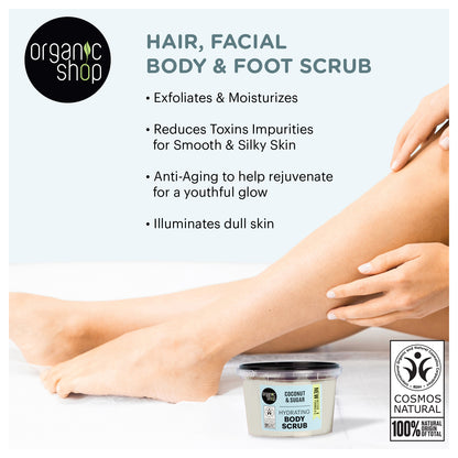 Organic Shop Coconut and Sugar Hydrating Body Scrub 250 ml