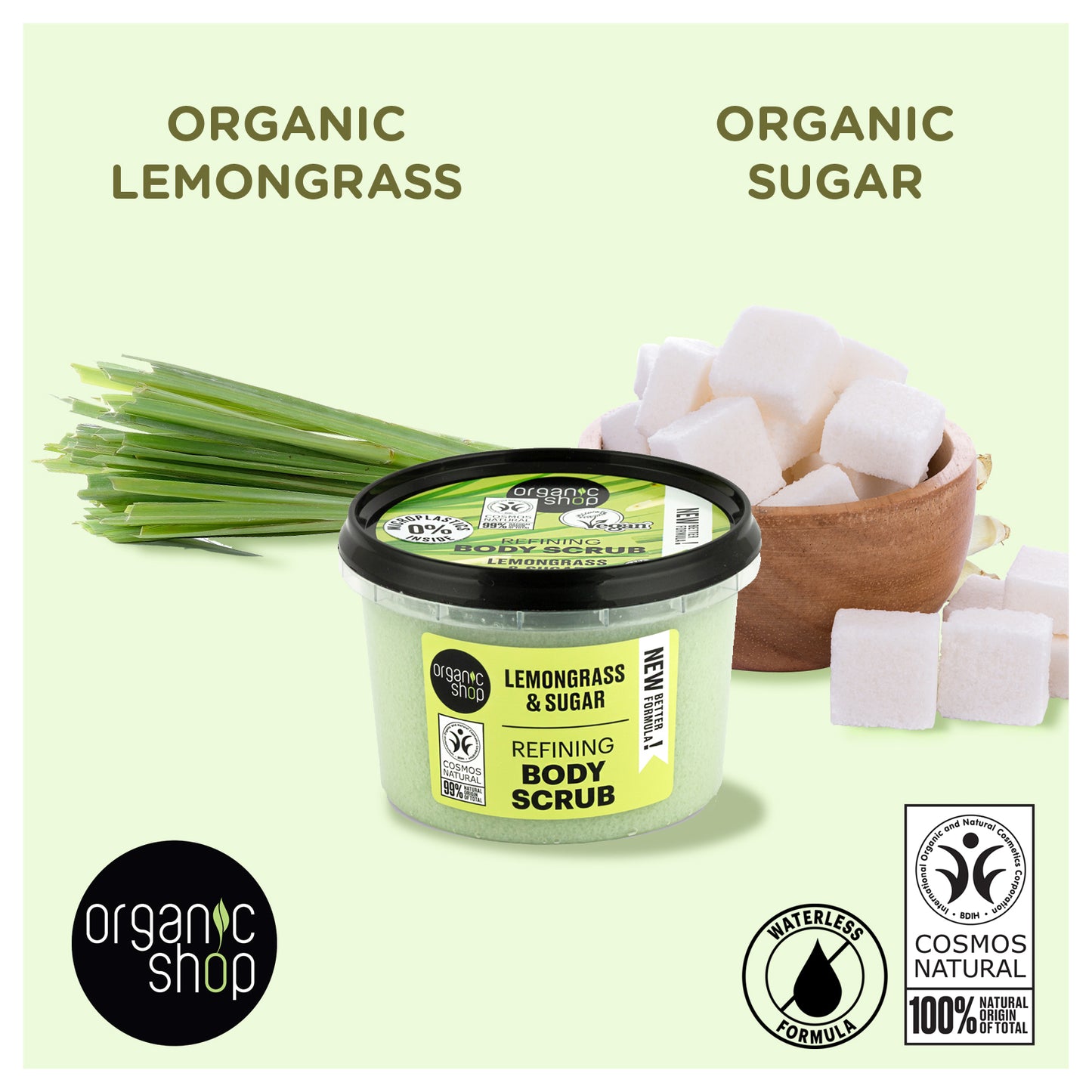 Refining Body Scrub - Lemongrass & Sugar, 250 ml