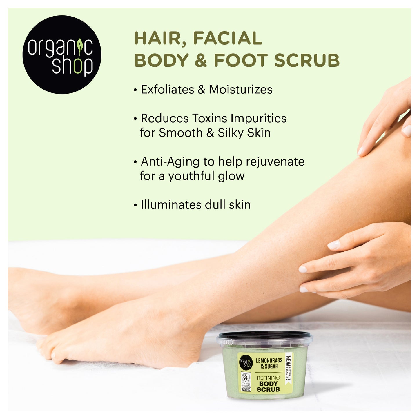 Refining Body Scrub - Lemongrass & Sugar, 250 ml