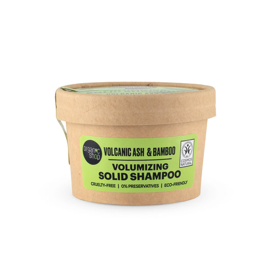 Volumizing solid Shampoo - Volcanic ash & Bamboo, 60 g