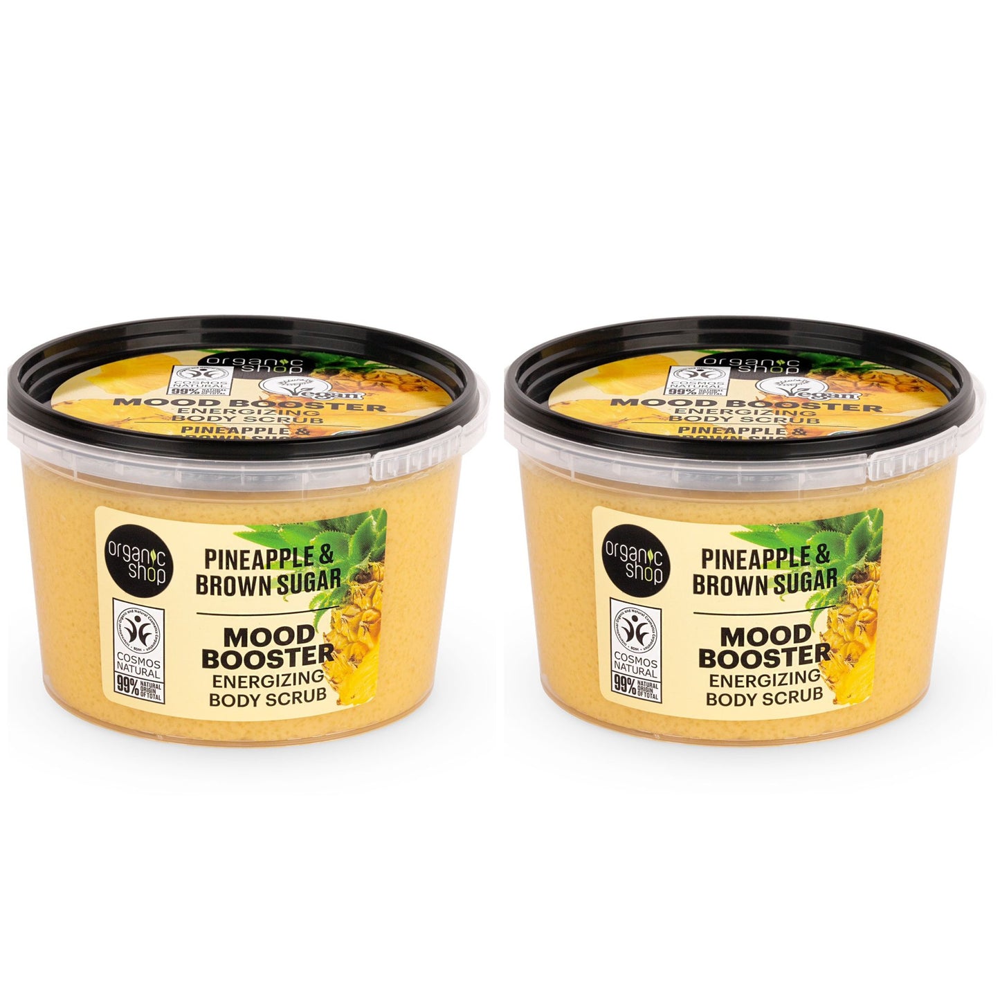 Mood Booster Energizing Body Scrub - Pineapple & Brown Sugar, 250 ml